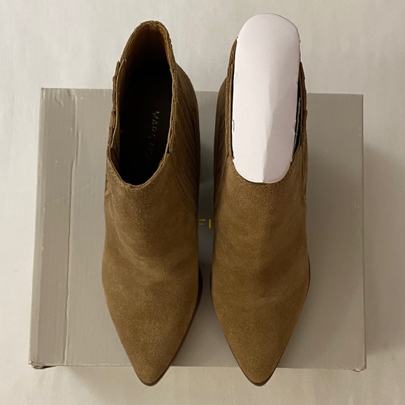 NWT MARC FISHER ELLARD WOMENS LEATHER HEELS ANKLE BOOTS - SIZE 7M - Picture 3 of 7